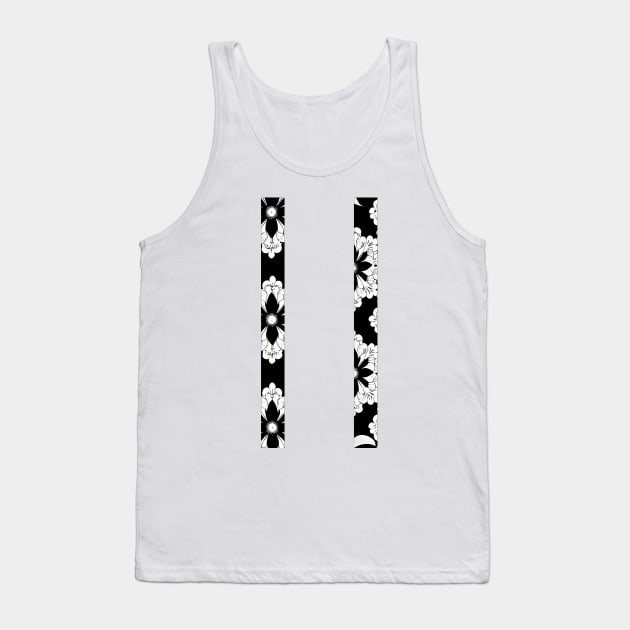 Blossoming Monochrome Tank Top by hypnohymn